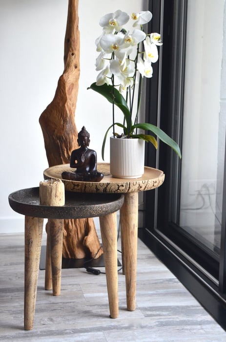 Beside a Buddha