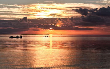 Sunset Boating