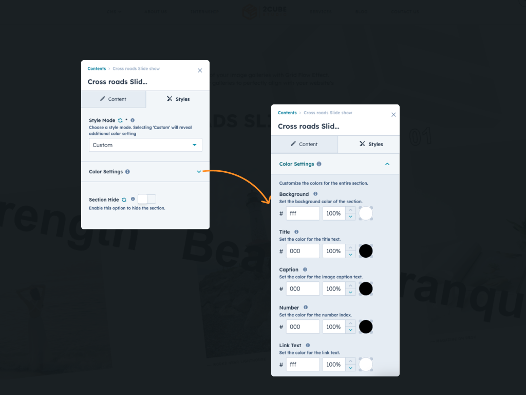 Customizable Style Modes