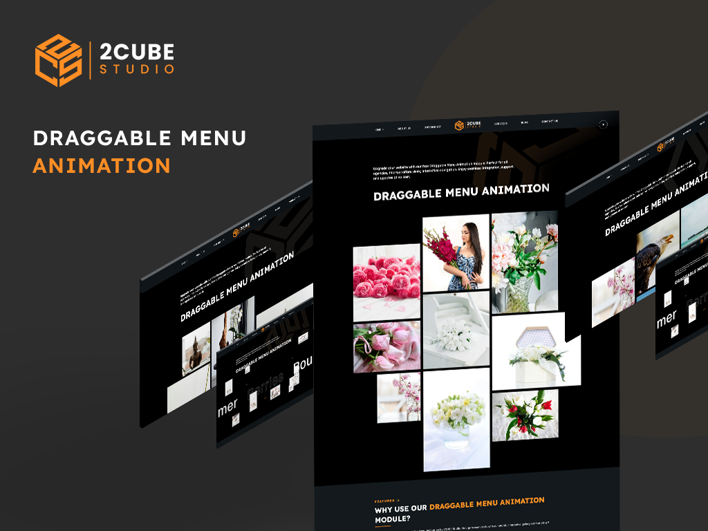 The Draggable Menu Animation is a sleek, interactive tool designed to enhance website's navigation.